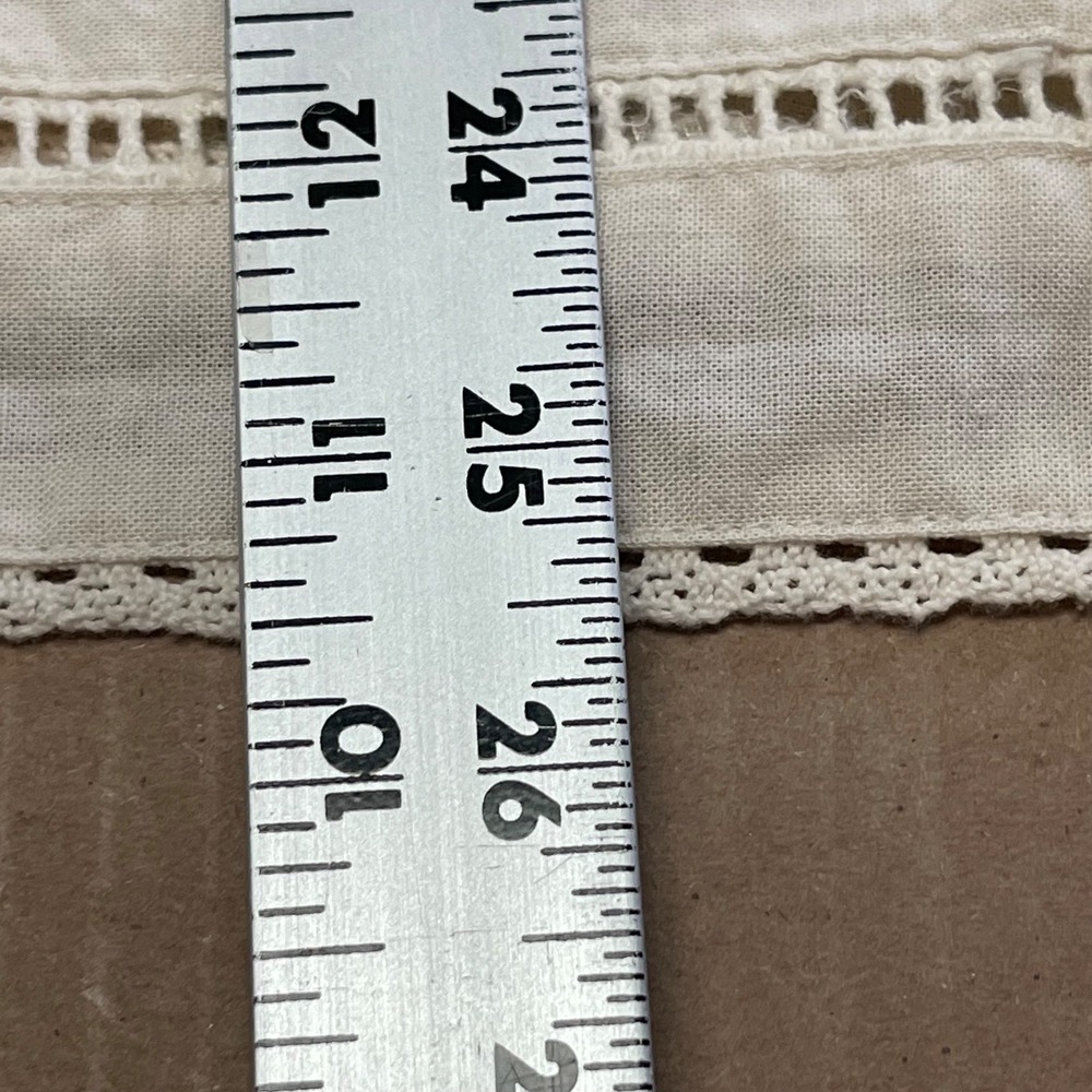 Vintage Banana Republic Women's Sz 2 Drawstring Knee Length Eyelet Trim Skirt - Picture 9 of 16